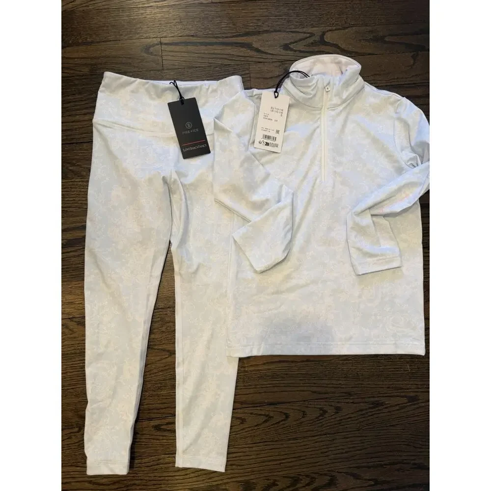 bogner fire ice x love shack fancy Girls Base Layers Jacket Leggings S NWT $230